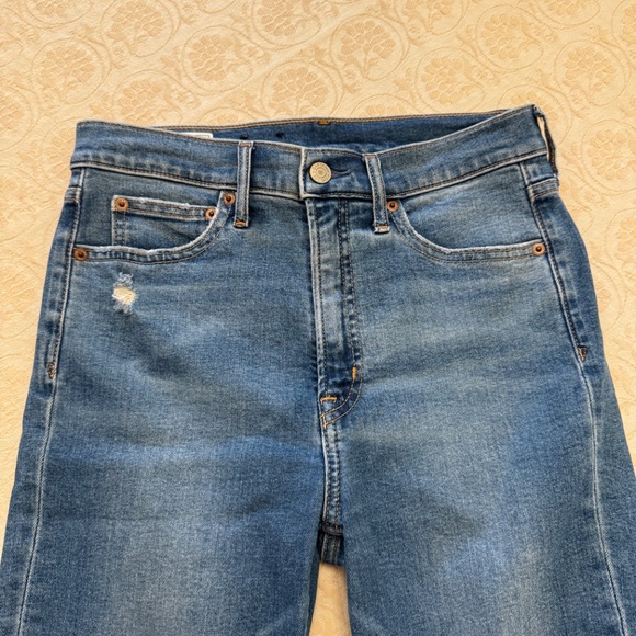 GAP Straight Leg High Rise Jeans - Size 27 | Like New - Picture 2 of 7